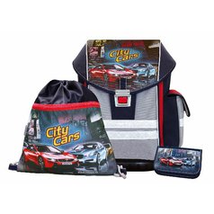 Emipo Školní aktovkový set ERGO ONE City Cars 3-dílný